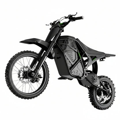 H3 Electric Dirt Bike for Teens and Adults, 3500W Electric Motorcycle, up to 40MPH / 45° Slope / 45 Miles Range, 14"/12" Fat Tire E Dirt Bike with Nitrogen Suspension Fit Age 13+