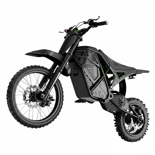 H3 Electric Dirt Bike for Teens and Adults, 3500W Electric Motorcycle, up to 40MPH / 45° Slope / 45 Miles Range, 14"/12" Fat Tire E Dirt Bike with Nitrogen Suspension Fit Age 13+