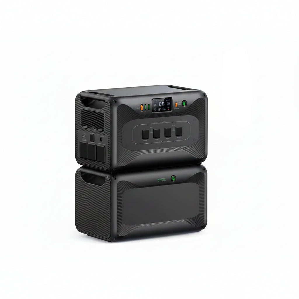 7884Wh Solar Generator, 3840W Output Power Station Lifepo4 Battery Generator Combo for Home Backup