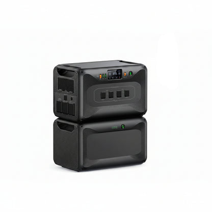 7884Wh Solar Generator, 3840W Output Power Station Lifepo4 Battery Generator Combo for Home Backup