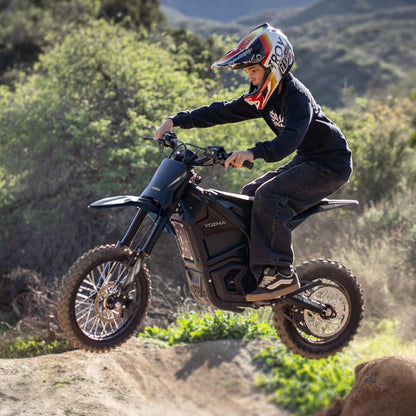 IN10 Electric Dirt Bike, 2600W 40MPH Electric-Motorcycle with 48V/23AH Battery Ebike, Full Hydraulic Brakes and Suspensions Mountain Off-Road E Dirt Bike, for Teens & Adults (Shadow Black)