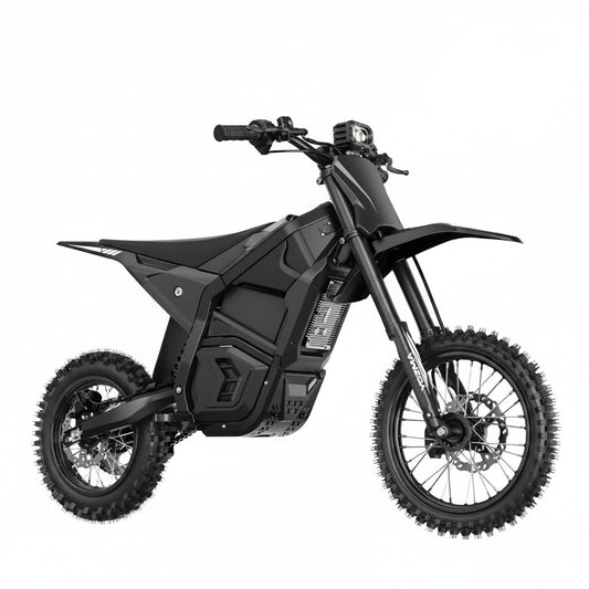 IN10 Electric Dirt Bike, 2600W 40MPH Electric-Motorcycle with 48V/23AH Battery Ebike, Full Hydraulic Brakes and Suspensions Mountain Off-Road E Dirt Bike, for Teens & Adults (Shadow Black)